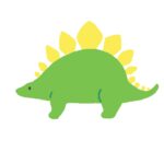 ステゴサウルスの無料イラスト