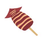 イカ焼きのイラスト