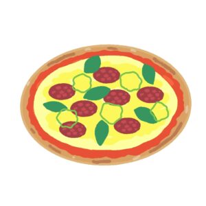 ピザの無料イラスト