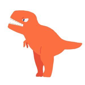 ティラノサウルスの無料イラスト