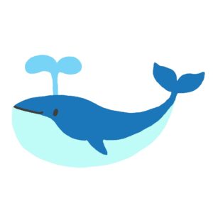 クジラの無料イラスト