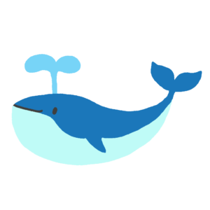 クジラの無料イラスト