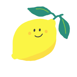 かわいいレモンの無料イラスト
