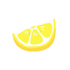 カットレモンのイラスト