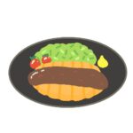 とんかつの無料イラスト