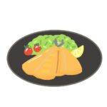 魚のフライの無料イラスト