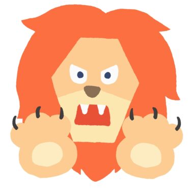ライオンの顔のイラスト