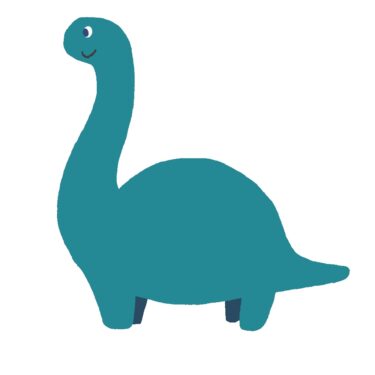 恐竜（ブラキオサウルス）のイラスト