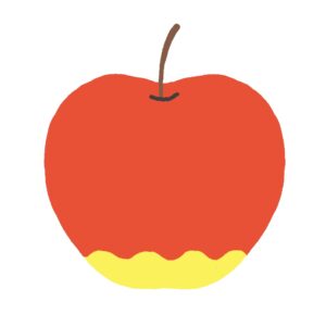 りんごの無料イラスト