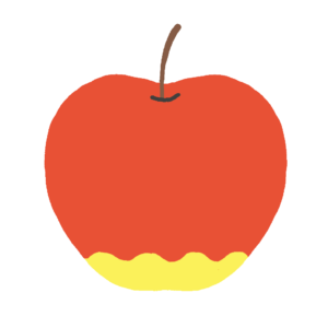 りんごの無料イラスト