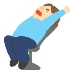 clip art of man stretching in chair-illpop.com