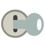 clip art of key stuck in keyhole
