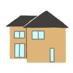 日本の住宅の無料イラスト