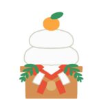 鏡餅の無料イラスト