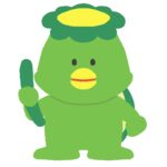 カッパの無料イラスト
