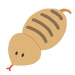ツチノコの無料イラスト