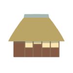 free thatched-roof house clipart