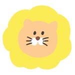 かわいいライオンの顔の無料イラスト