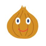 玉ねぎのキャラクターの無料イラスト