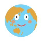 地球のキャラクターの無料イラスト