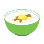 卵かけご飯の無料イラスト