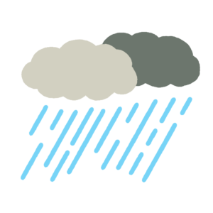 大雨の無料イラスト