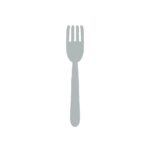 シンプルなフォークの無料イラスト
