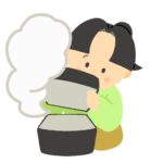 玉手箱を開けた浦島太郎の無料イラスト