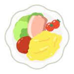 スクランブルエッグの無料イラスト