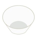 白色の丼の無料イラスト