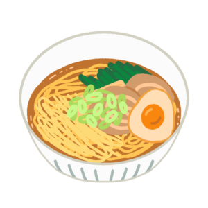 醤油ラーメンの無料イラスト