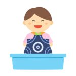 藍染め体験の無料イラスト