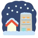 大雪の無料イラスト