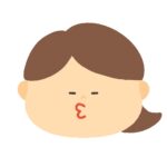 ぶーと唇を尖らせている表情の無料イラスト（女性）