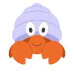 ヤドカリの無料イラスト