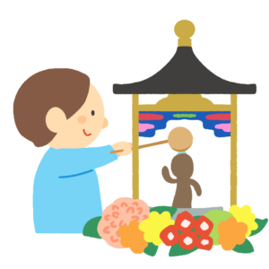 花祭りの無料イラスト