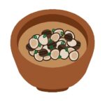 しじみの味噌汁の無料イラスト