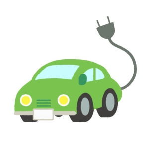 電気自動車の無料イラスト