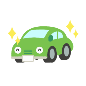 新車のキャラクターの無料イラスト