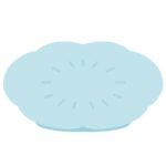 花の形のお皿の無料イラスト