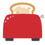 ポップアップトースターの無料イラスト素材