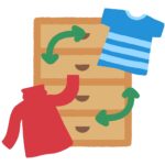 衣替えの無料イラスト素材