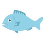シンプルな魚の無料イラスト素材