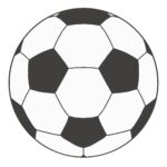 サッカーボールの無料イラスト素材
