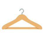 木製ハンガーの無料イラスト素材