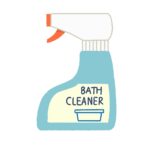 お風呂用洗剤の無料イラスト素材