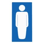 男子トイレのマークの無料イラスト素材
