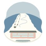 スキー場・ゲレンデの無料イラスト素材