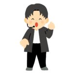 踊る男性アイドルの無料イラスト素材