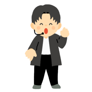 踊る男性アイドルの無料イラスト素材